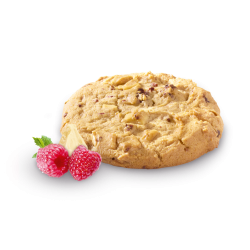 Palets de cookies prêts à cuire à la framboise et au chocolat blanc 80 g