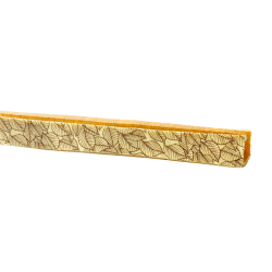 bûchette grand modèle biscuit joconde nature décor feuillage 55cm
