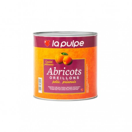 Oreillons d'abricots pelés au sirop léger 3/1