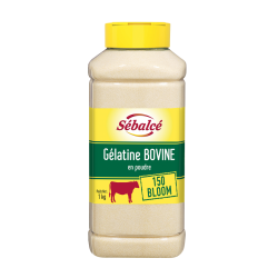 Gélatine en poudre bovine 150 bloom 1 kg