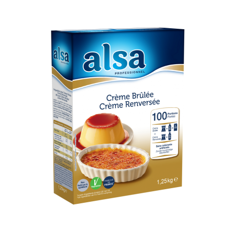 Préparation pour crème brûlée ou crème renversée 100 portions