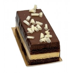 Bûchette duo chocolat noir et blanc 90 x 40 x 35 mm 60 g