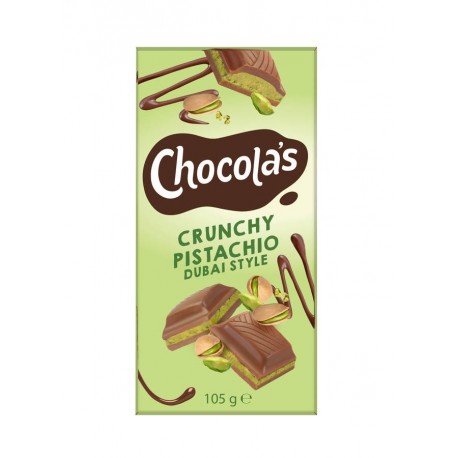 crunchy pistachio chocolat lait 105 g