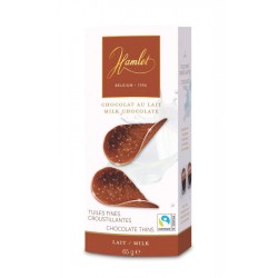 Tuiles fines croustillant chocolat lait 65 g