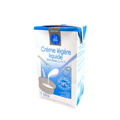 Crème légère culinaire 18 % MG stérilisée UHT 1 L