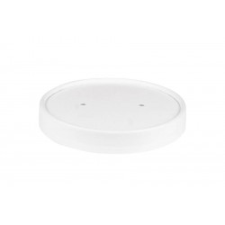 Couvercle pour pot à soupe carton blanc PSA 480
