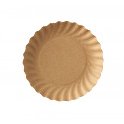 Support entremet en carton rond écru diamètre 95 mm x 50