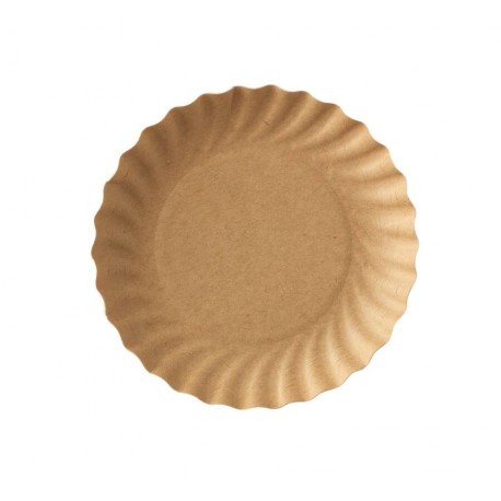 Support entremet en carton rond écru diamètre 95 mm x 50