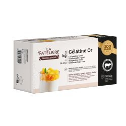 Gélatine porcine 500 feuilles 200 bloom 1 kg
