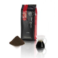 Café grand milano como 50% arabica 50% robusta moulu 1 kg