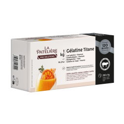 Gélatine porcine feuille x 200 120 bloom 1 kg