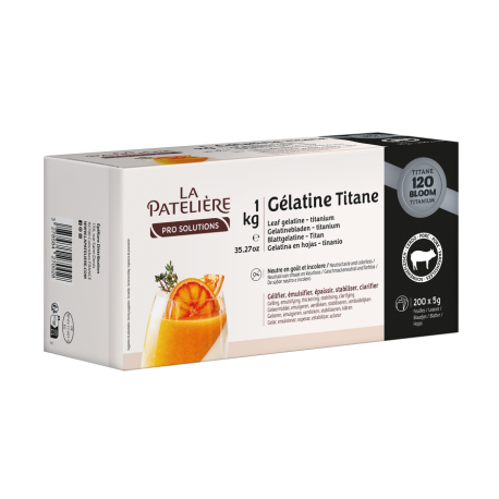 Gélatine porcine feuille x 200 120 bloom 1 kg