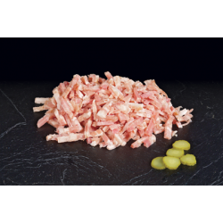 Lardon cru fumé 3 x 3 x 25 IQF 1 kg