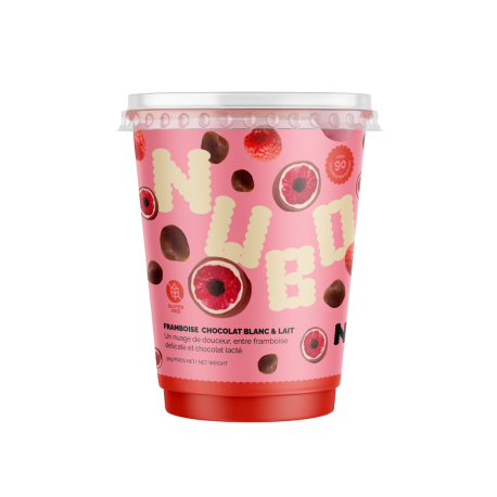 Bouchées de framboise chocolat lait 90G