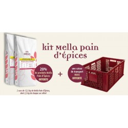 Kit mella pain d'épices + caisse 25kg