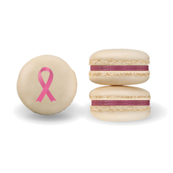 Macaron framboise Octobre Rose 16g x40