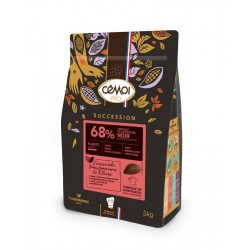 Chocolat de couverture noir 68 % en palets 5 kg