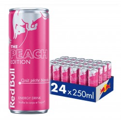 Boisson énergisante Red Bull goût pêche blanche 25 cl