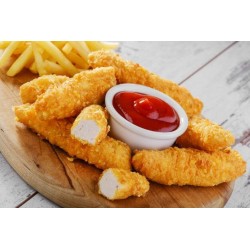Frite de poulet panée Halal cuite 1 kg