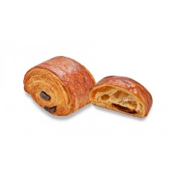 Pain au chocolat prêt à cuire surgulée avec 11% de garniture et 0.88% nappagex52
